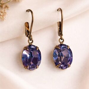 Elegant Purple Earrings